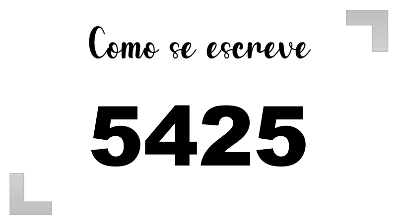 Imagem do número 5425