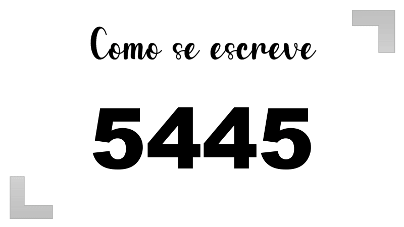 Imagem do número 5445