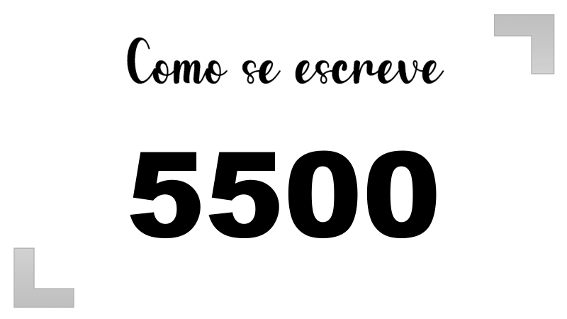 Imagem do número 5500