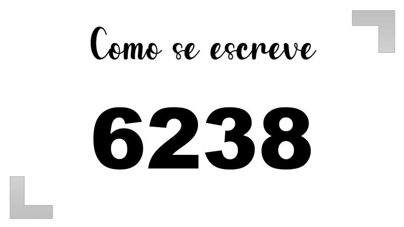 Como se Escreve 6238