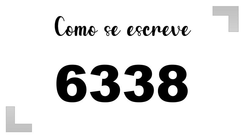 Como se Escreve 6338
