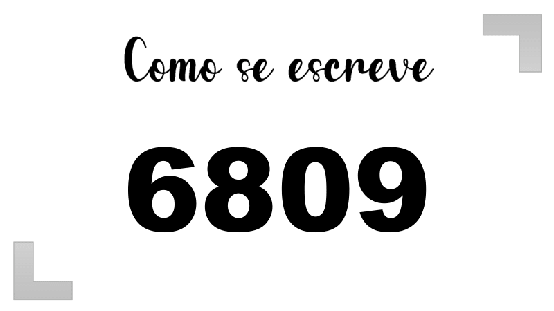 Imagem do número 6809