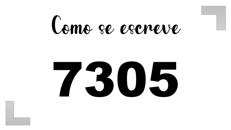 Imagem do número 7305