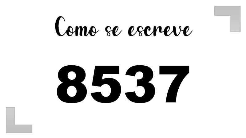 Imagem do número 8537