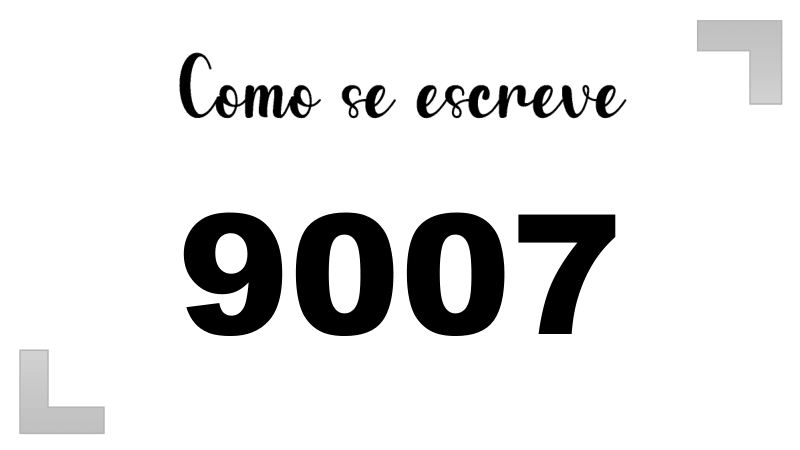 Imagem do número 9007