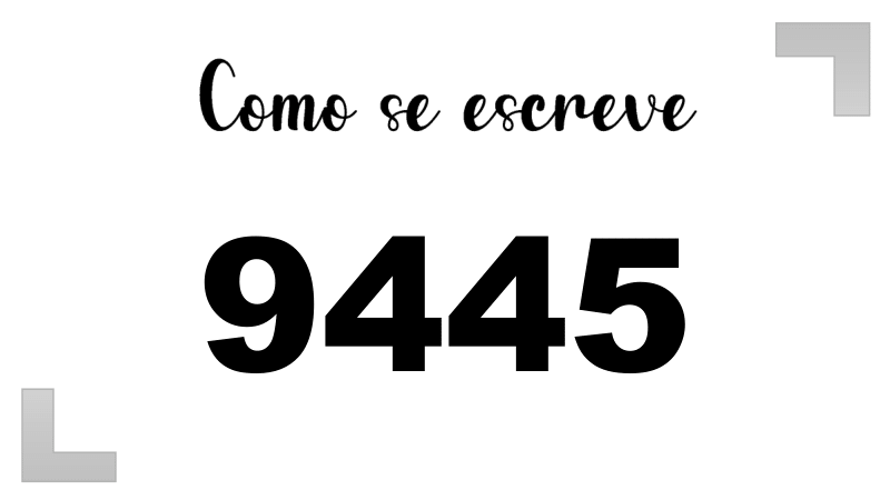 Imagem do número 9445